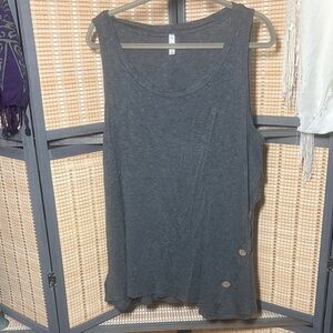 Women's ModCloth Sleeveless Gray Tunic w/ Button Detail